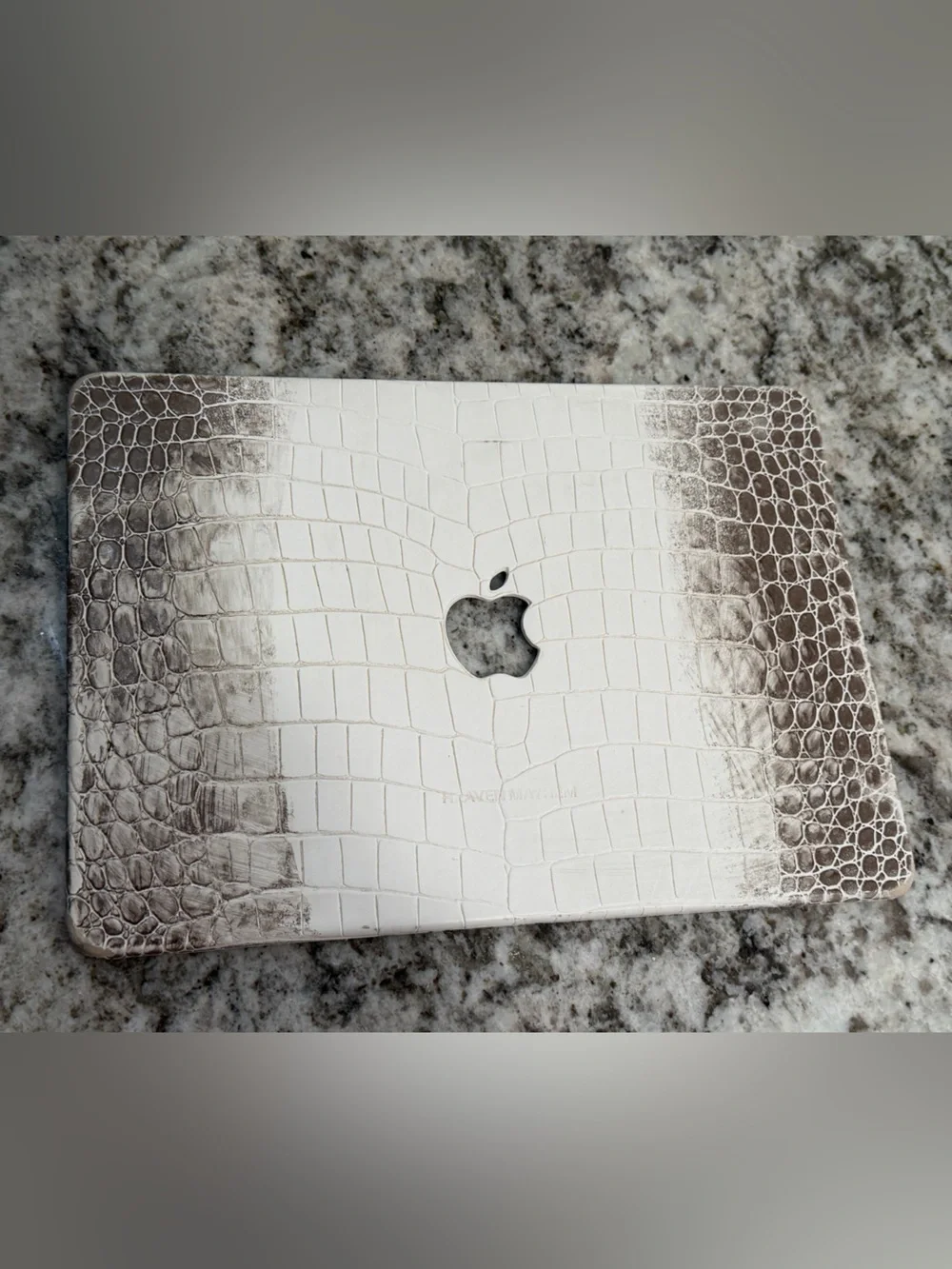 Heaven Mayhem Crocodile Embossed Vegan Leather MacBook Air 13” Case